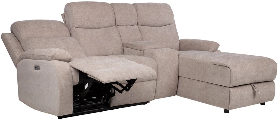 Lova Kampinė sofa „PROVENCE RC“, su elektrine arba rankine atlošimo funkcija, šviesiai pilkos spalvos