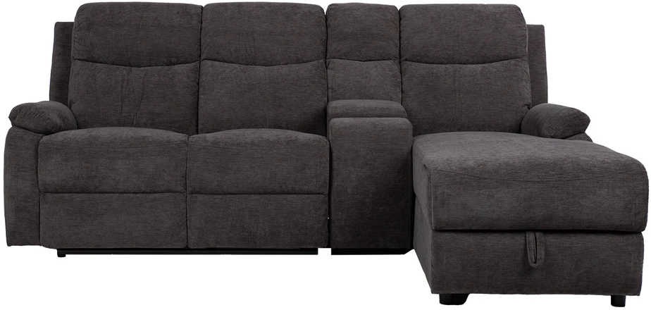 Lova Kampinė sofa „PROVENCE RC“, su elektrine arba rankine atlošimo funkcija, tamsiai pilka