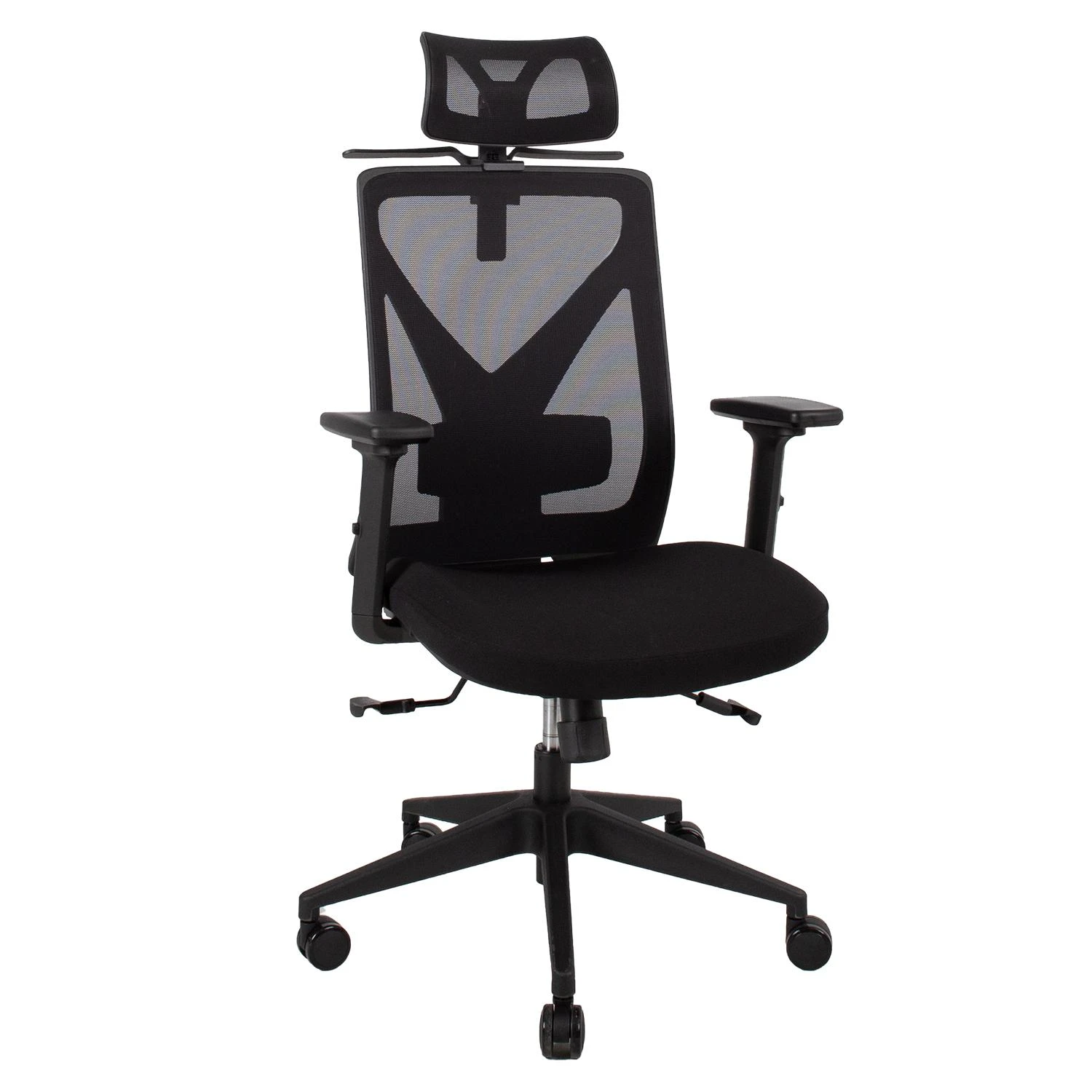 Juoda darbo kėdė Office4You Mike su tinklelio atlošu