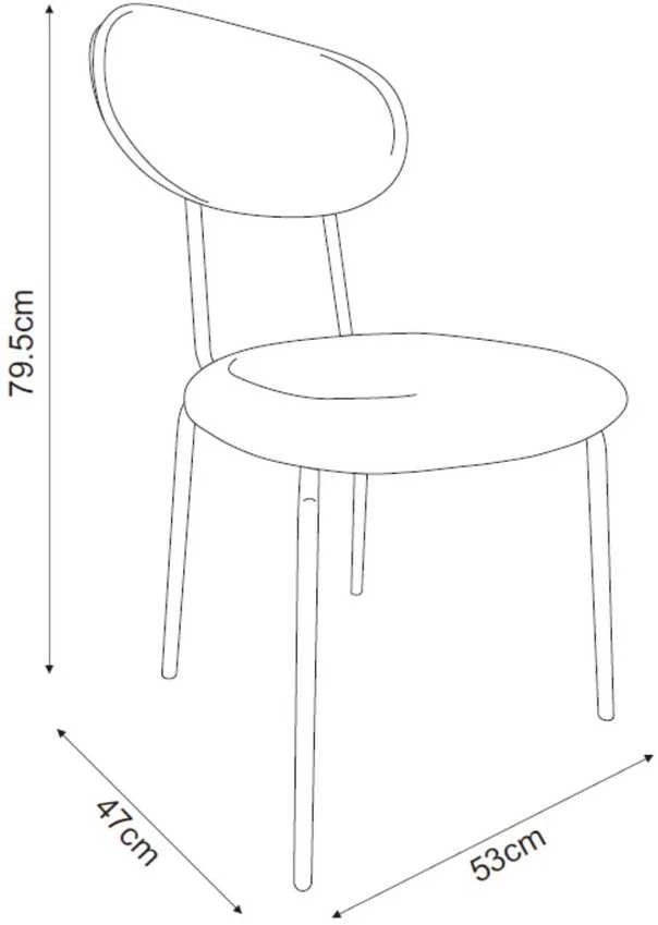 Home4You Dark Kėdė KIRA tamsiai pilka