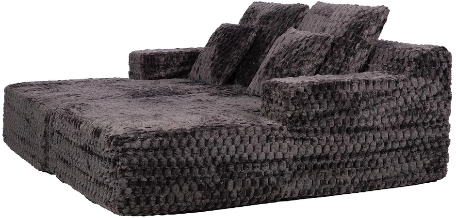 Dvivietė sofa-lova „FIZZY“, pilkos spalvos