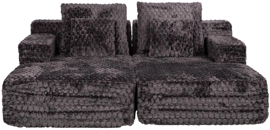 Dvivietė sofa-lova „FIZZY“, pilkos spalvos