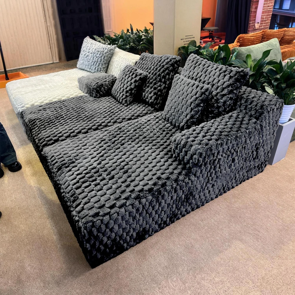 Dvivietė sofa-lova „FIZZY“, pilkos spalvos