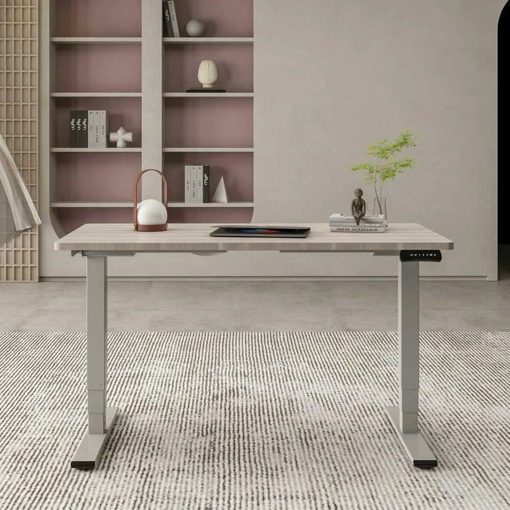 Home4You Rašomasis stalas ERGO OPTIMAL su 2 varikliais 140x70 cm, Spalva: karijų