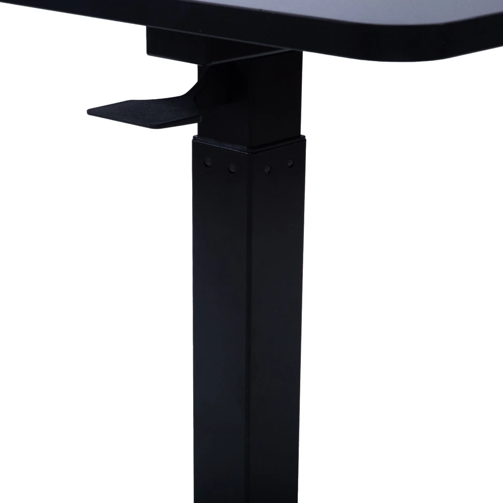 Home4You Stalas ERGO su viena koja 70x40x66-106 cm, rankinis valdymas, juodas