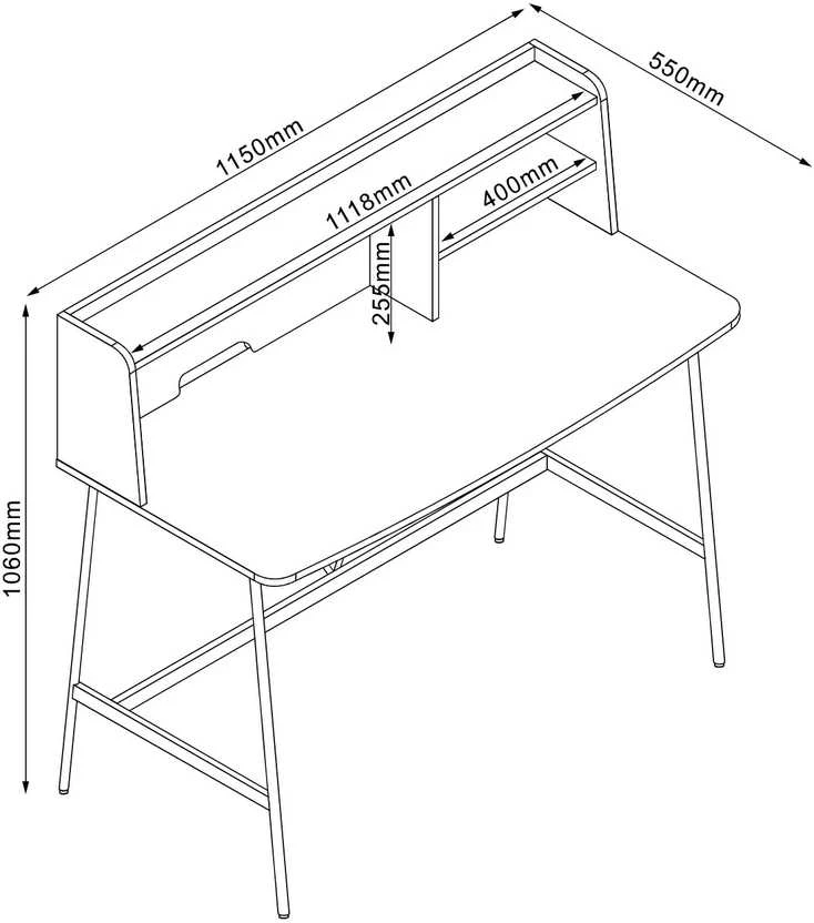 Lester stalo matmenų schema