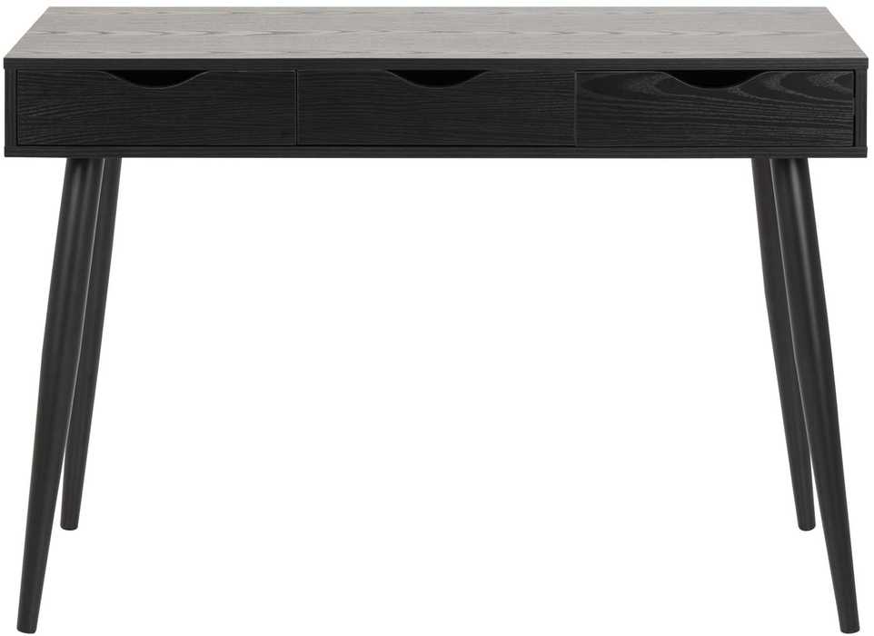 Home4You Stalas NEPTUN 110x50xh77cm, juodos spalvos