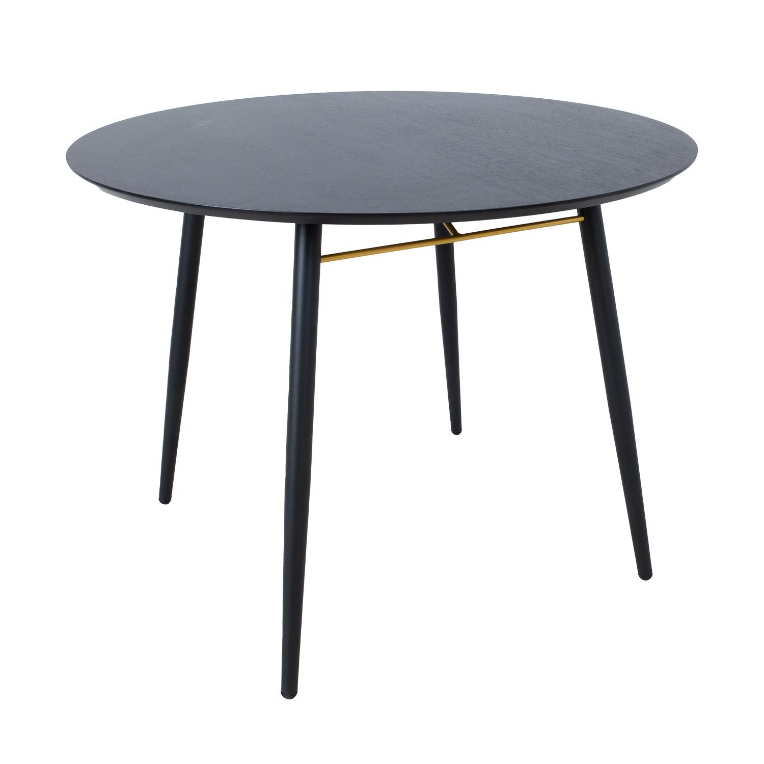 Home4You Valgomojo stalas LUXEMBOURG D100xH75cm, juodas