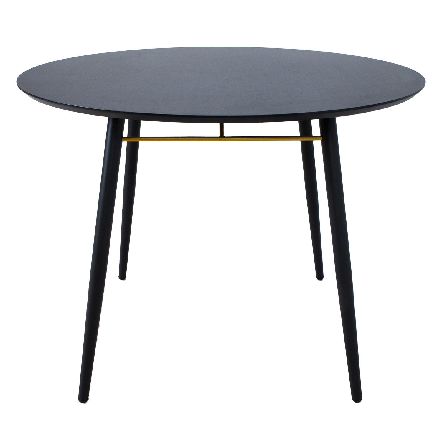 Home4You Valgomojo stalas LUXEMBOURG D100xH75cm, juodas