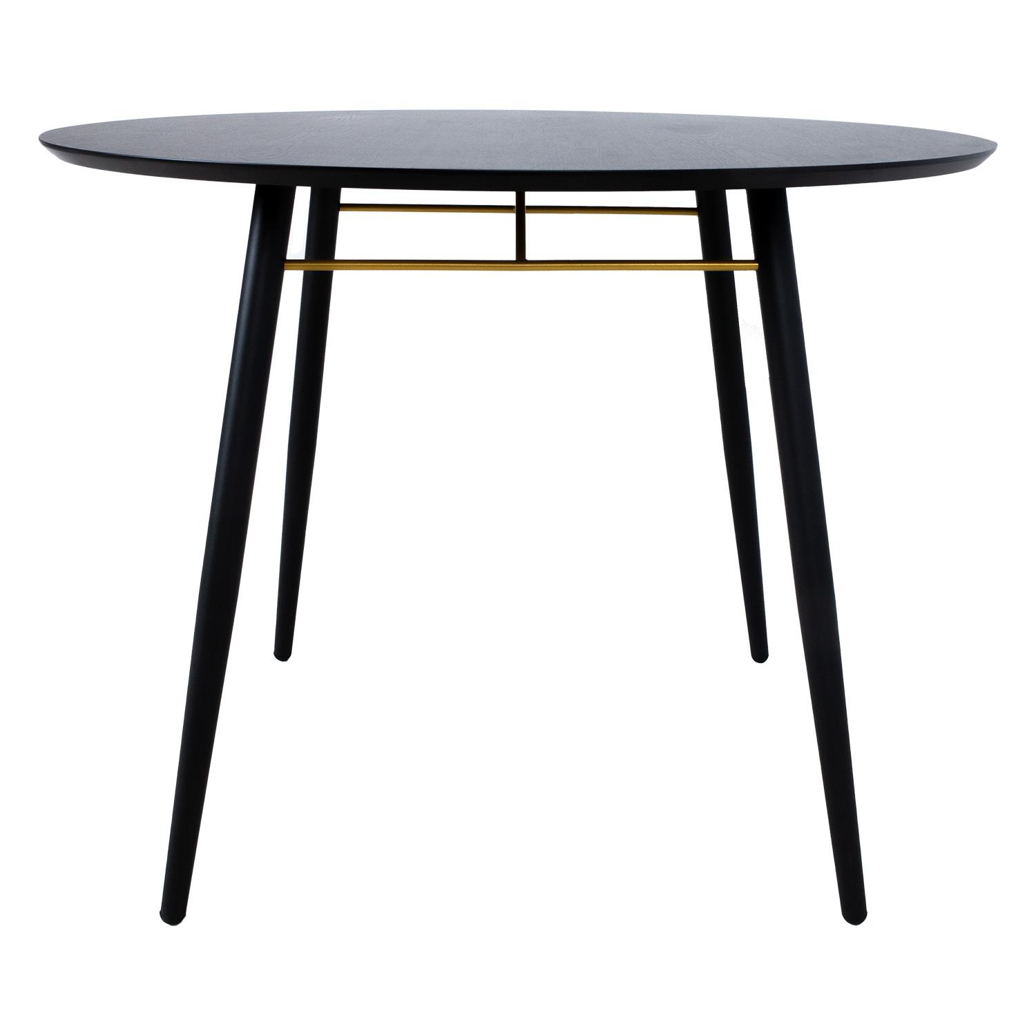 Home4You Valgomojo stalas LUXEMBOURG D100xH75cm, juodas