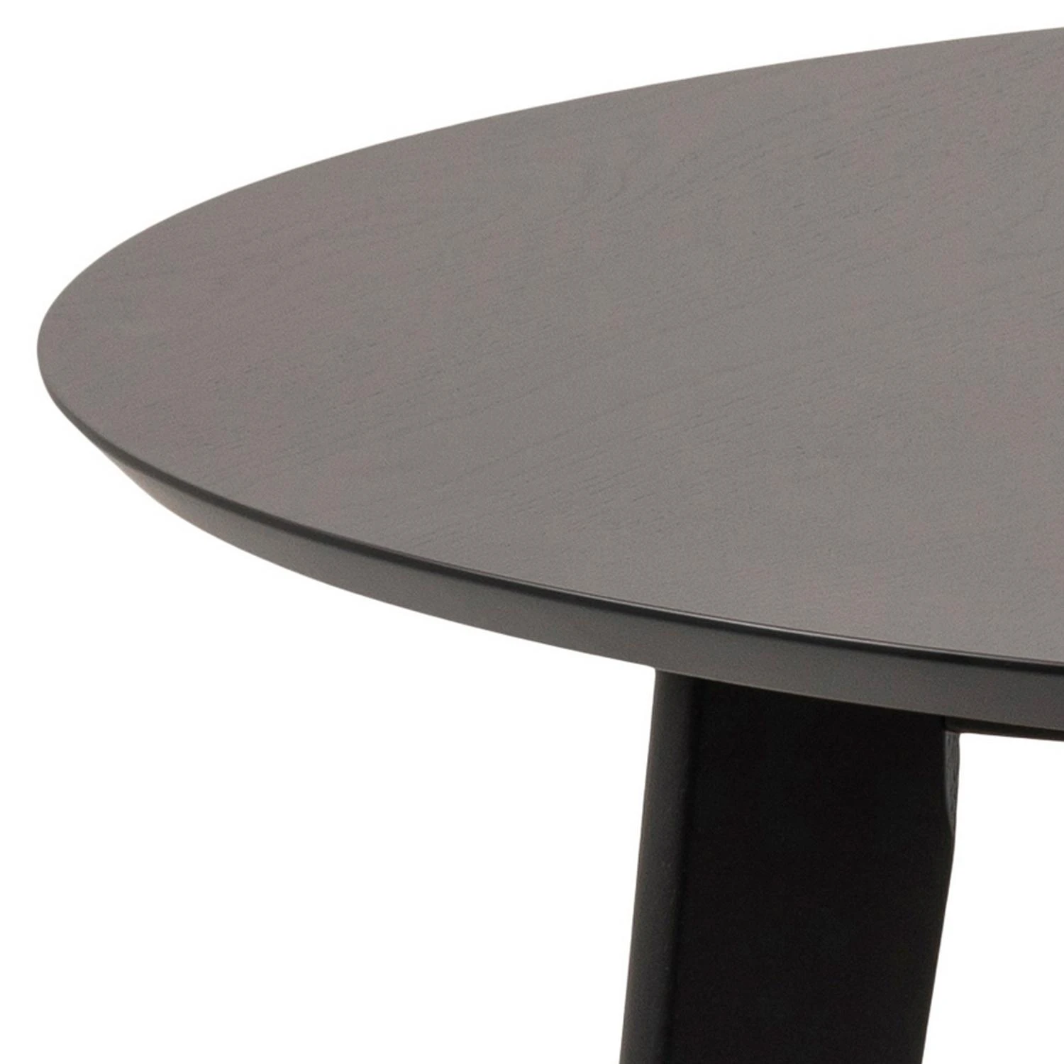 Home4You Stalas ROXBY D105xH76cm Apvalus Juodas