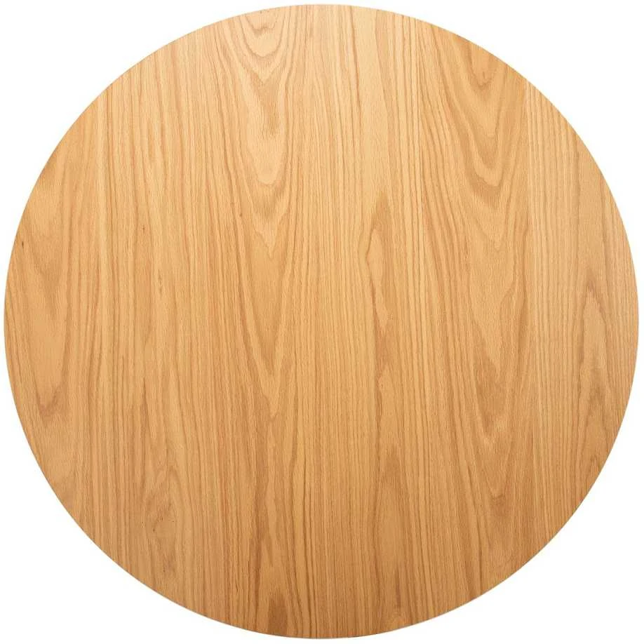 Home4You Dining table ROXBY D105xH76cm, oak/juodas