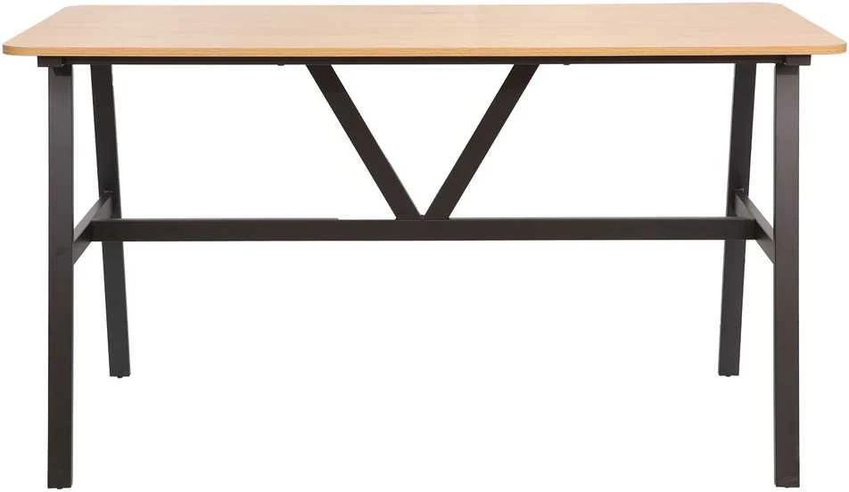Home4You Valgomojo stalas SVEA 140x70xH76cm, uosio/juodos spalvos
