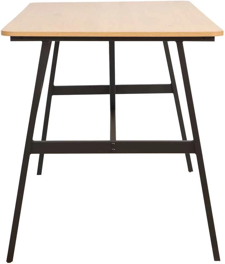 Home4You Valgomojo stalas SVEA 140x70xH76cm, uosio/juodos spalvos