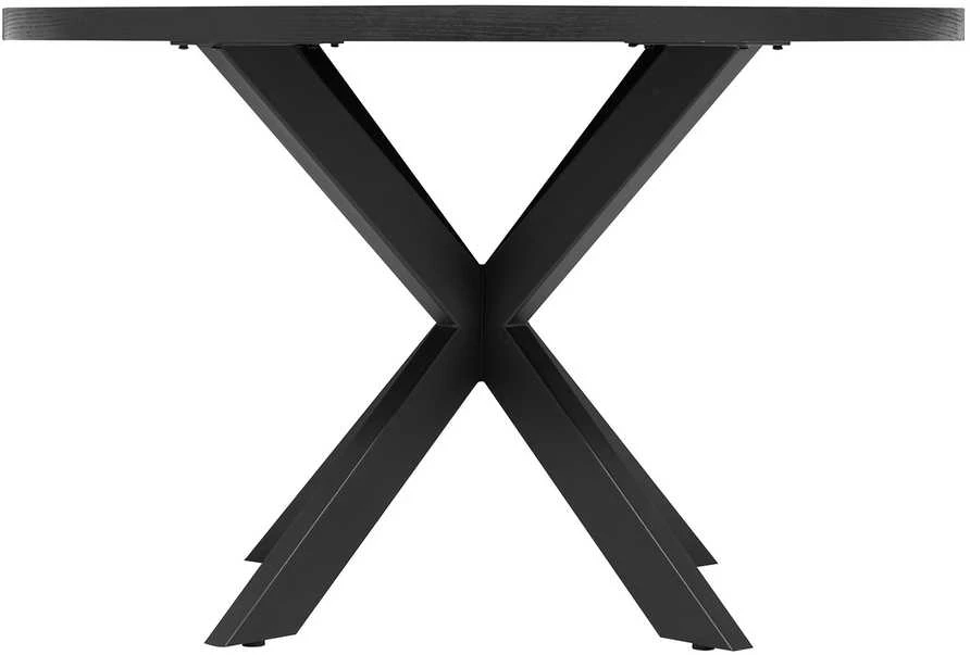 Home4You Dining table VANCOUVER D120xH75cm, juodas smoky oak