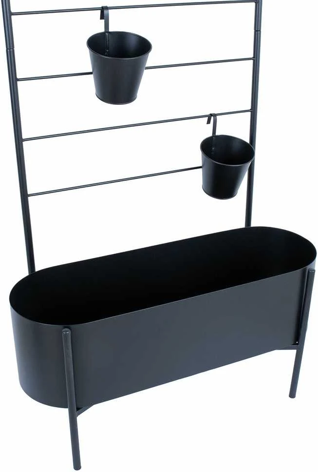 Home4You Gėlių stovas DEIA 70,5x26xH137cm Juoda