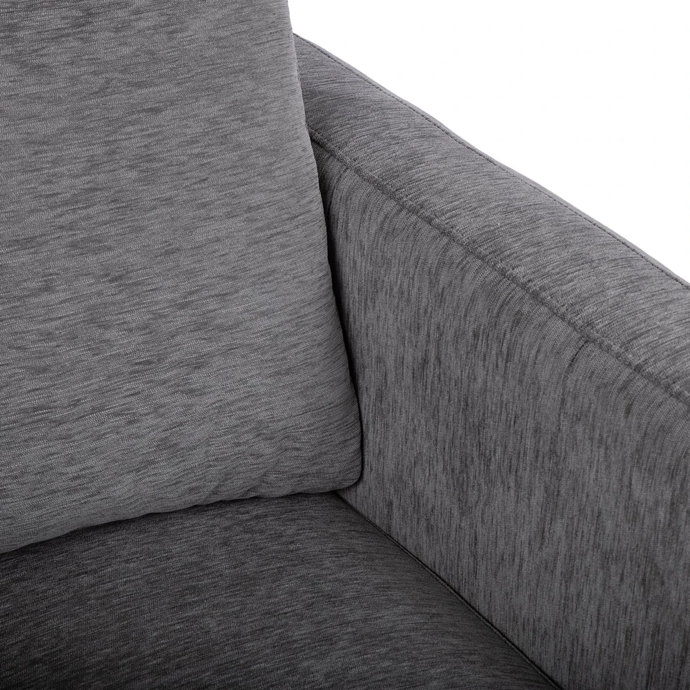 Fotelis Home4You Armchair STEVENS pilkas