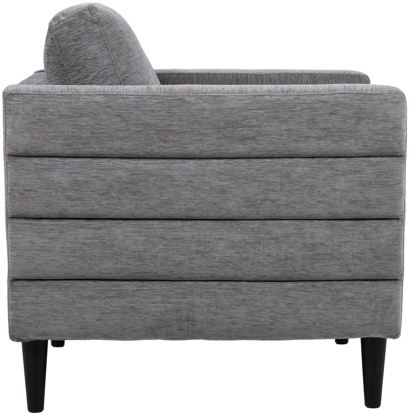 Fotelis Home4You Armchair STEVENS pilkas