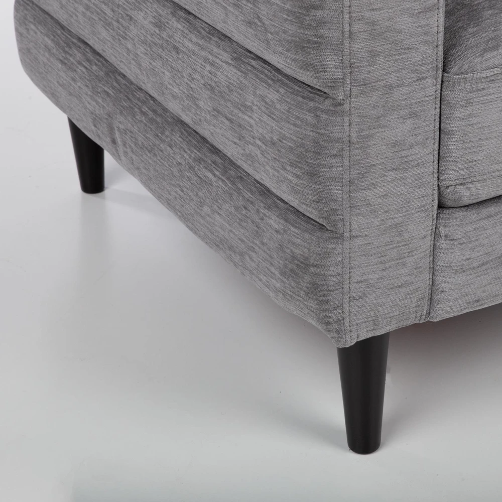 Fotelis Home4You Armchair STEVENS pilkas