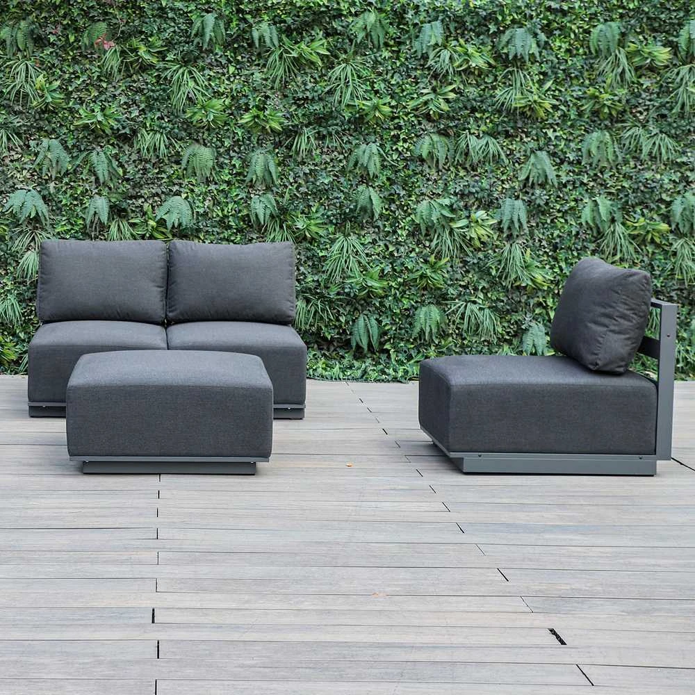 Sofa Home4You Sofos modulis „FULLER“ 68 x 89 x H70,5 cm, tamsiai pilkos spalvos