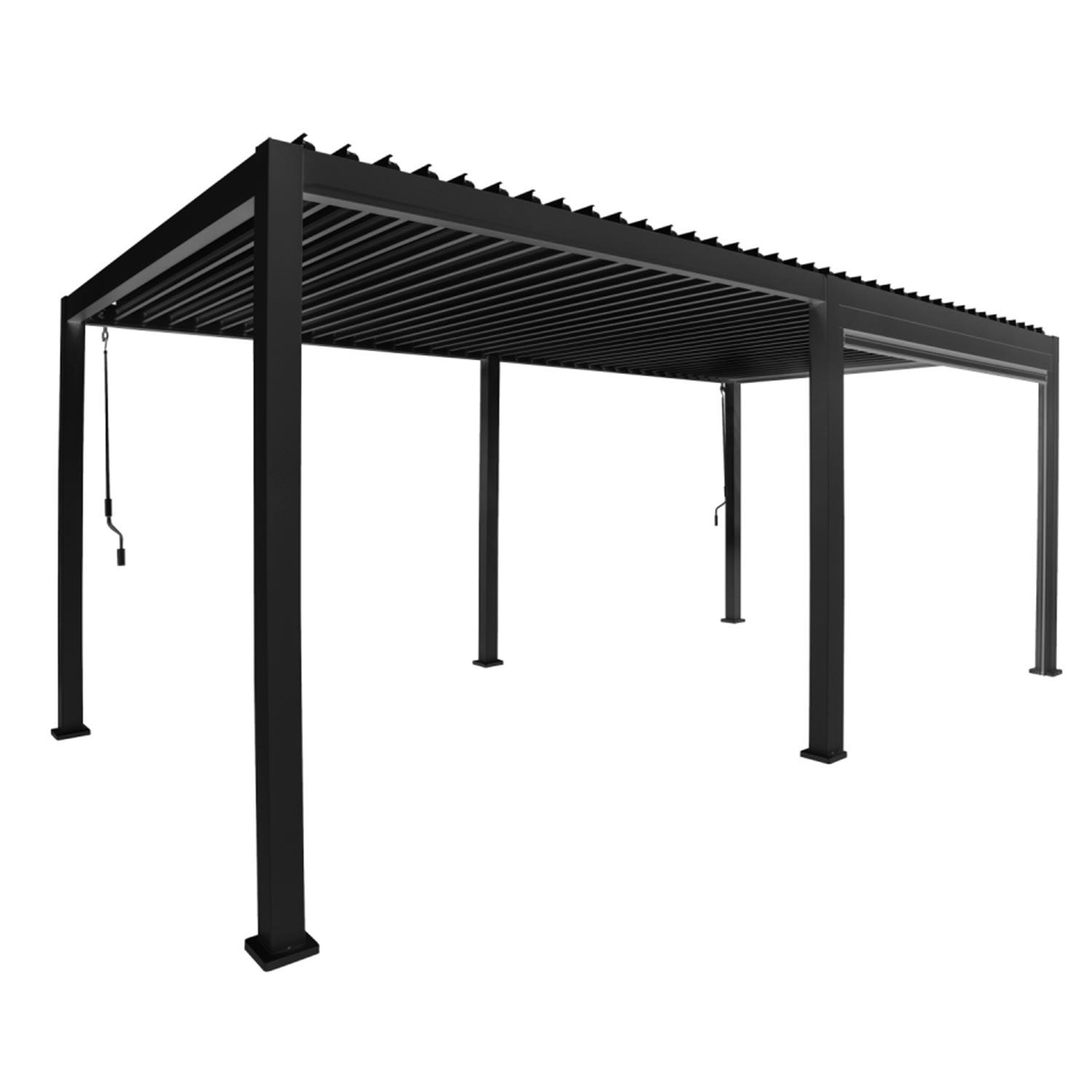 Gazebo MIRADOR 3x6xH2,5m, dark pilkas