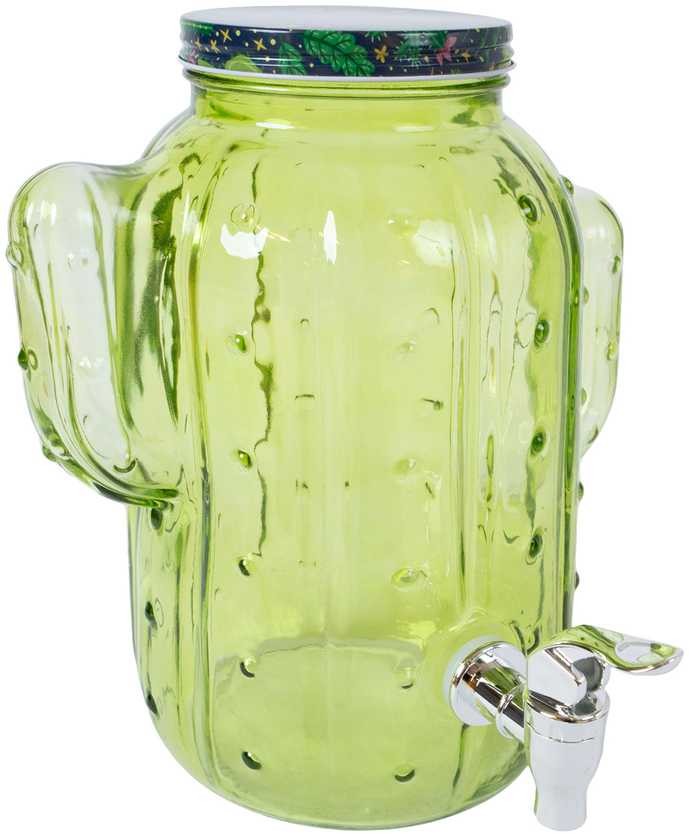 Stiklinis indas KAKTUSAS 3,5L, žalias
