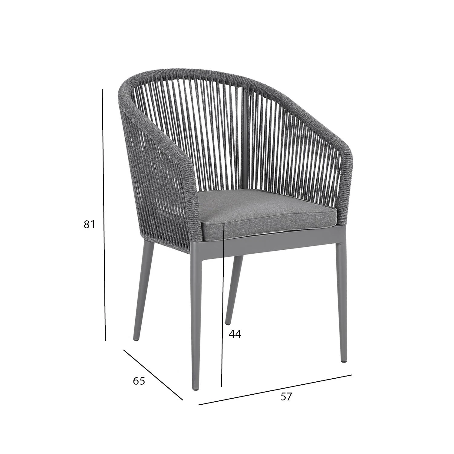Home4You Chair ECCO pilkas