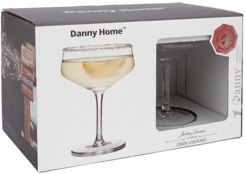 Home4You Kokteilių taurės CRYSTAL 2vnt 150ml "Daily cocktail"