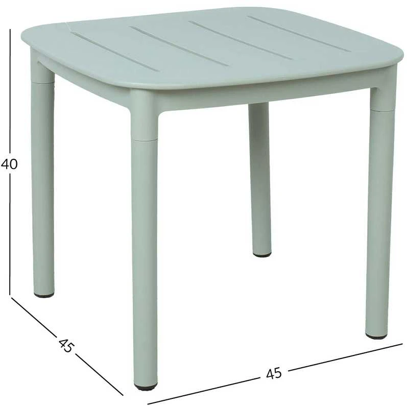 Home4You Laud MANGO 45x45xH40cm, žalsvai pilkas plastikas
