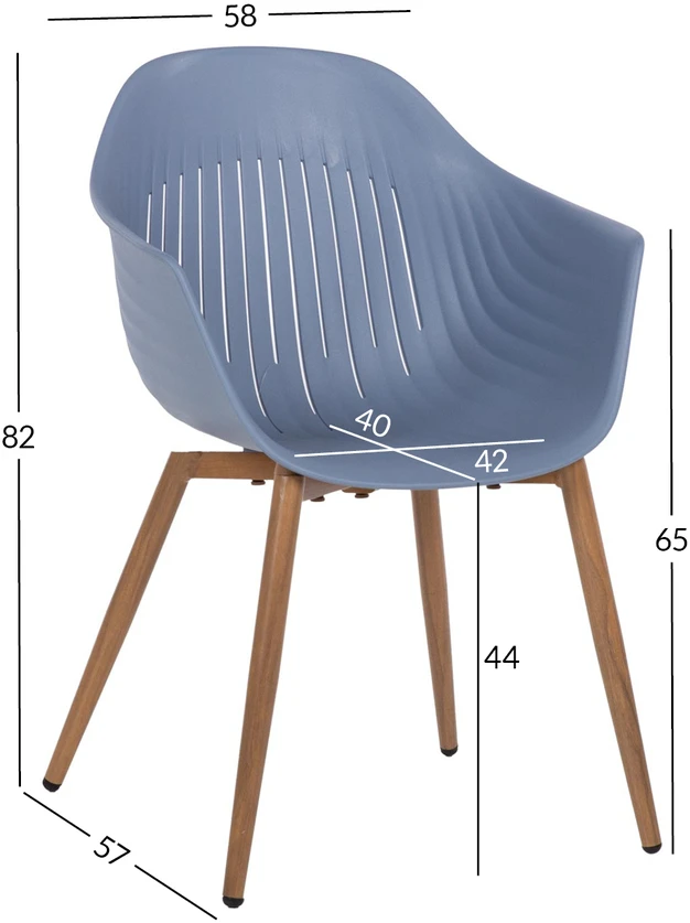 Home4You Mėlyna Chair Mėlynas HUG mėlynas