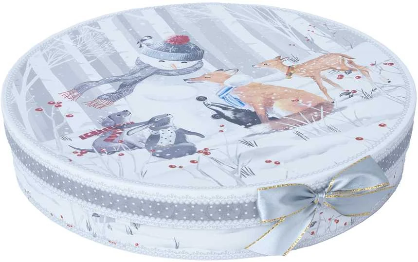 Home4You Lėkštės MIA SNOW D26cm 2vnt dovanų dėžutėje