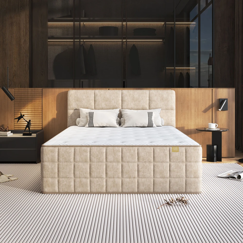 „Continental“ lova „EVENING ZONE“, 160×200 cm, smėlio spalvos