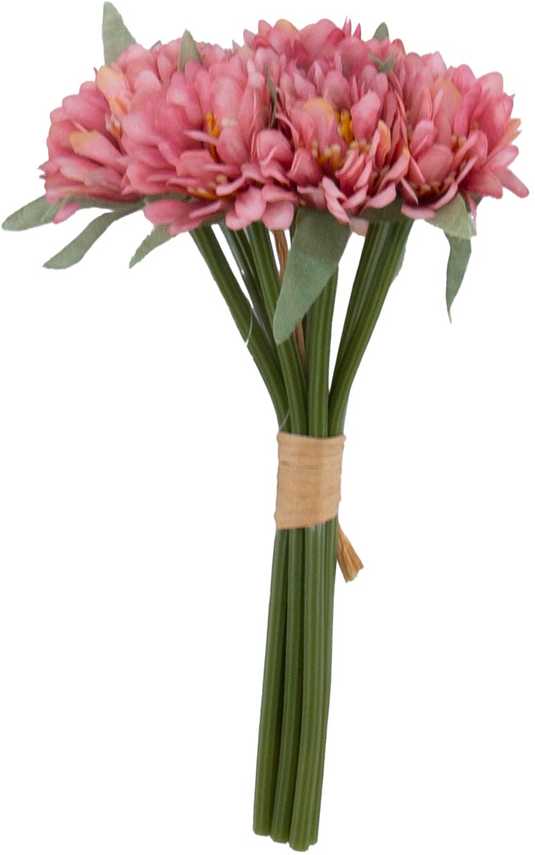 Dirbtinė gėlė „FLOWERLY“ (20 cm), 9 vnt. pavasario gėlių puokštė, įvairių rūšių