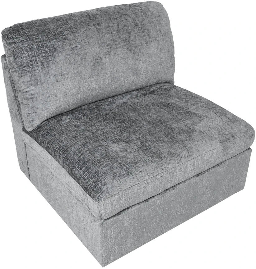Home4You Modulinė sofa SAMOA, 1 vieta, be porankių, pilka