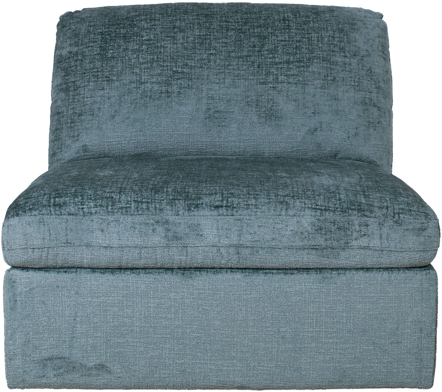 Fotelis Home4You Modulinė sofa SAMOA 1-vietė berankė sekcija, ocean žalias