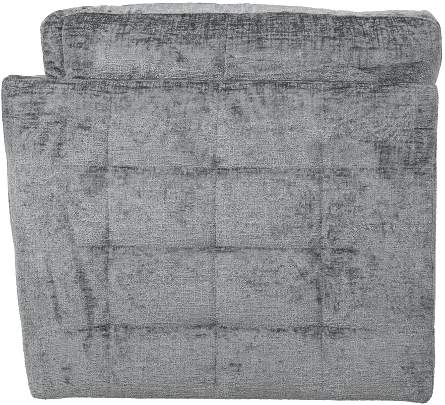 Fotelis Home4You Modulinė sofa SAMOA, vienvietė, kampinė dalis, pilka
