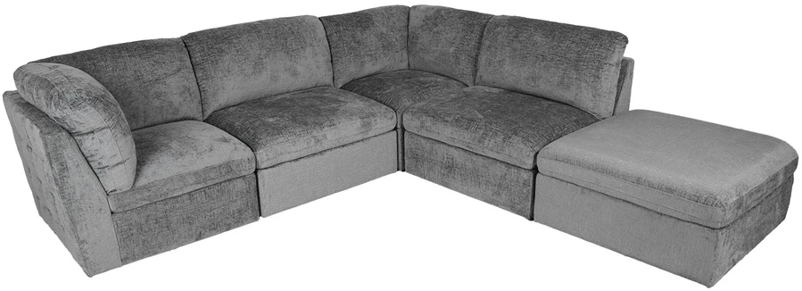 Lova Modulinė sofa „SAMOA“, 5 dalių, pilka