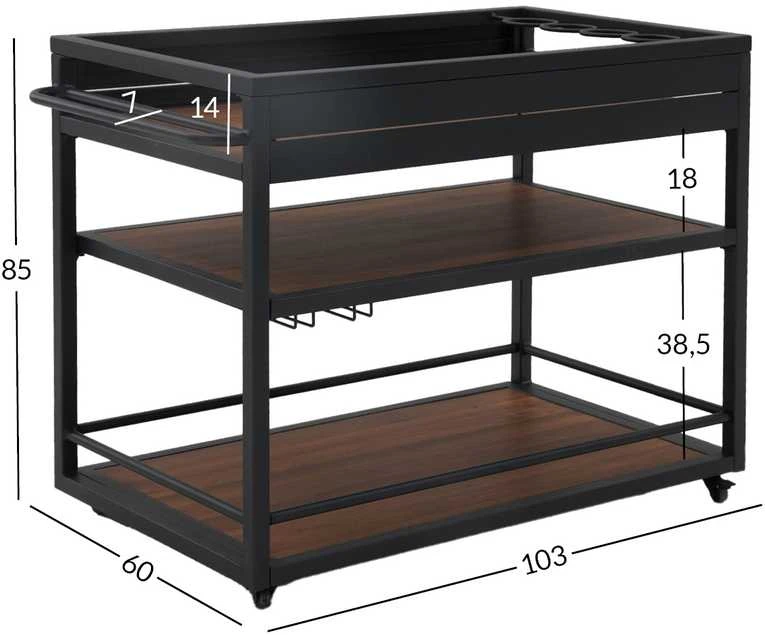 Home4You Outdoor virtuvės modulis BODEN 110x60x85cm