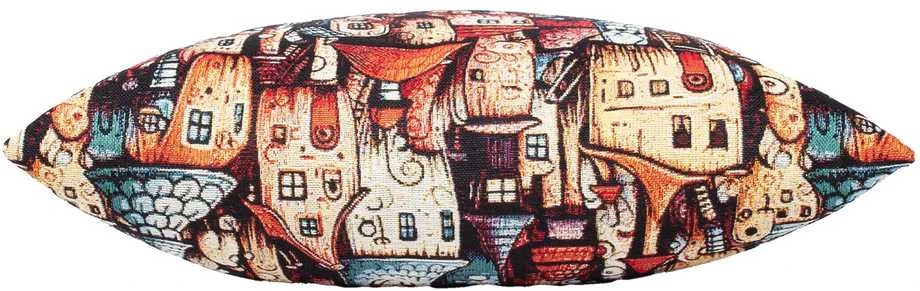 Home4You Pagalvė HOLLY 45x45cm, fantazijų miestas