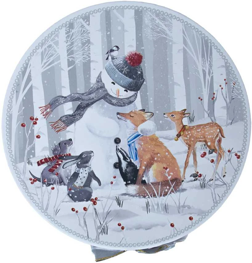 Home4You Lėkštės MIA SNOW D19cm 2vnt dovanų dėžutėje