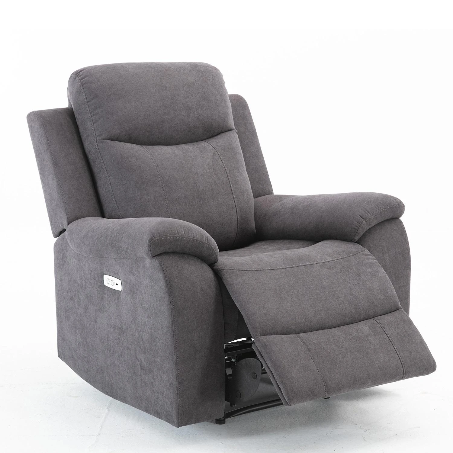 Home4You Atlošas fotelis MILO su elektriniu mechanizmu, pilka