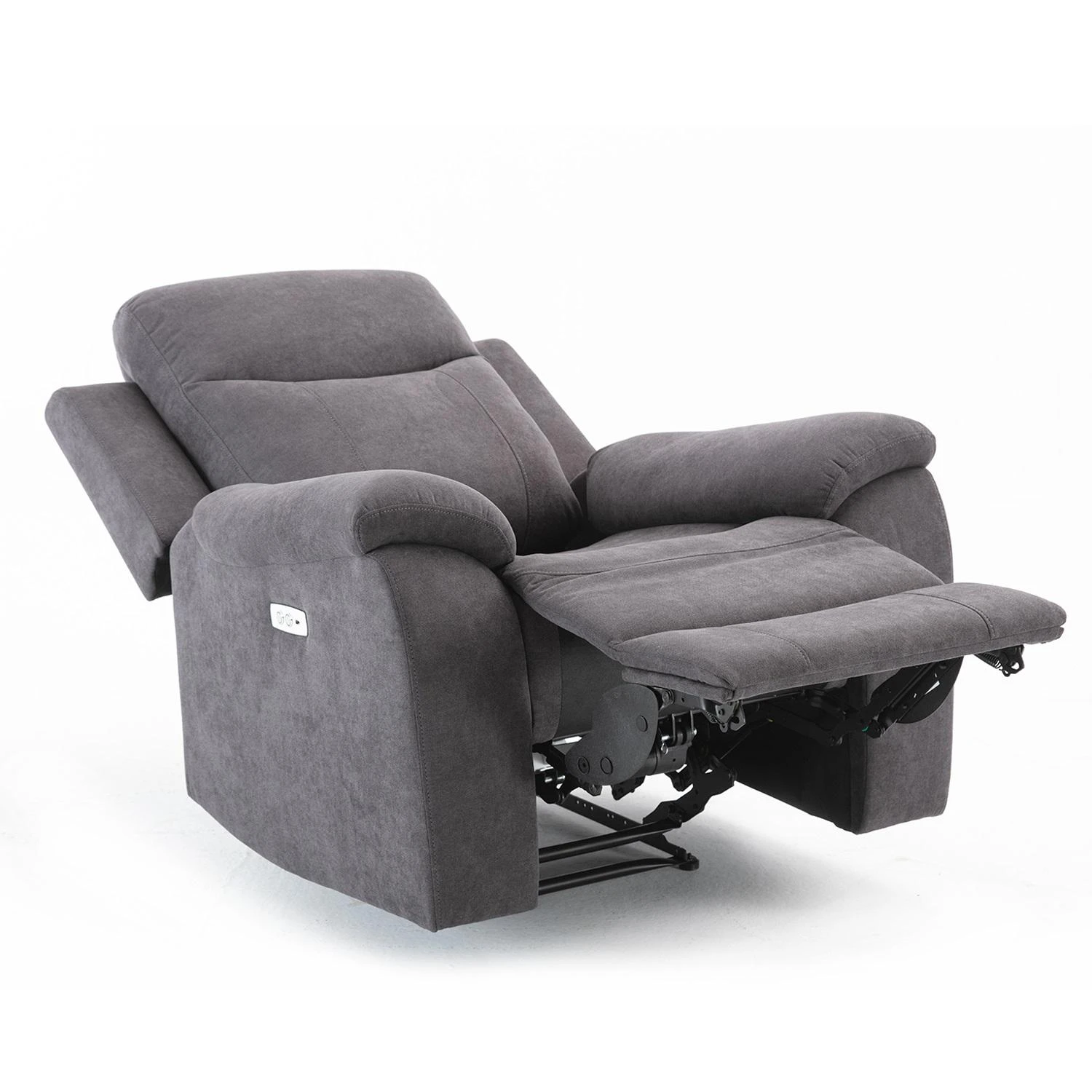 Home4You Atlošas fotelis MILO su elektriniu mechanizmu, pilka