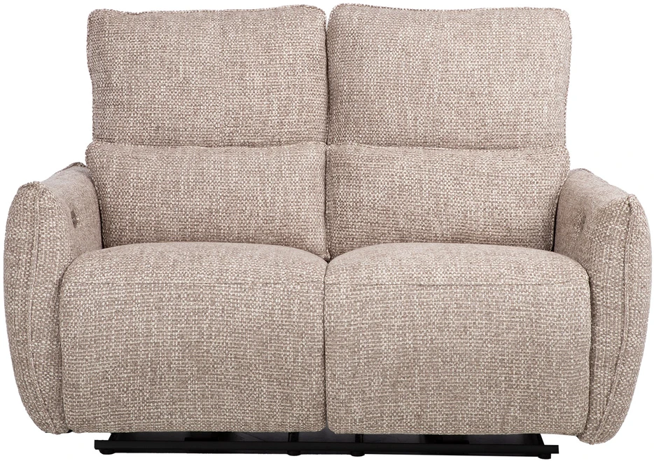 Lova 2-vietė atlošiamoji sofa „BASTIAN“ su elektriniu mechanizmu, smėlio spalvos