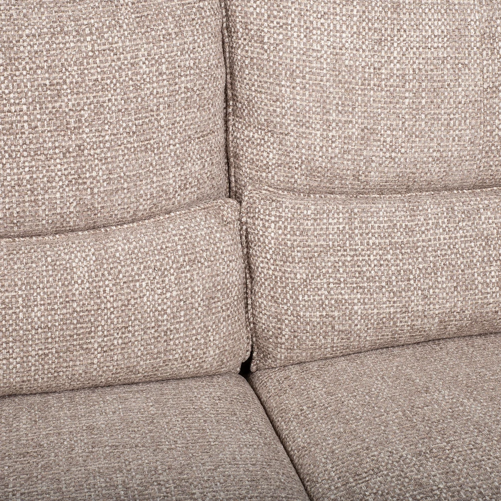 Lova 3-vietė atlošiamoji sofa „BASTIAN“ su elektriniu mechanizmu, smėlio spalvos