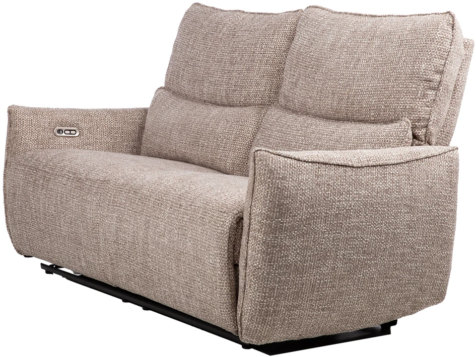 Lova 3-vietė atlošiamoji sofa „BASTIAN“ su elektriniu mechanizmu, smėlio spalvos