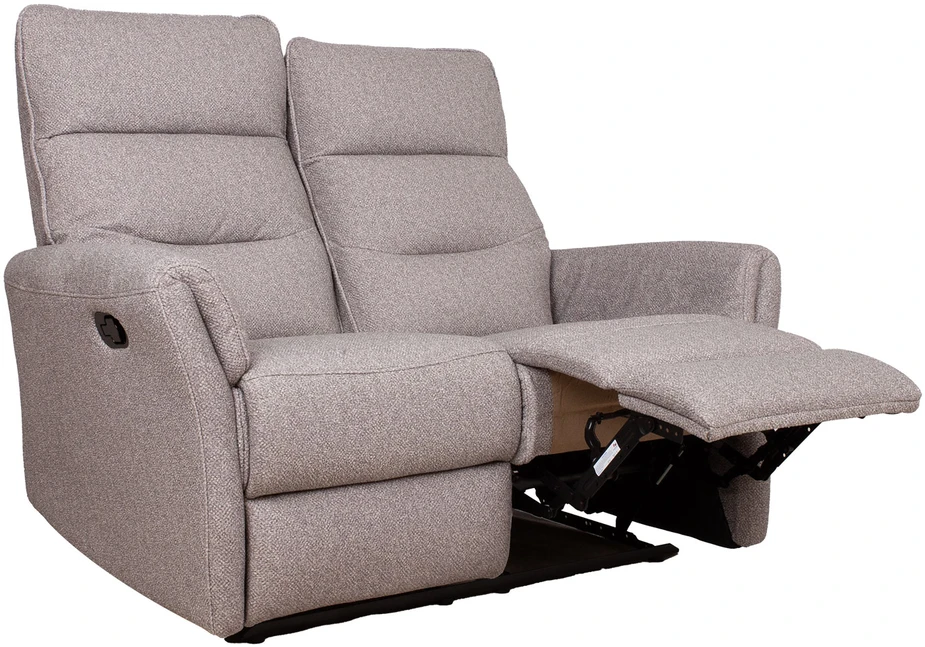 Lova Dvivietė atlošiamoji sofa „BOWERS“ su rankiniu mechanizmu, smėlio spalvos