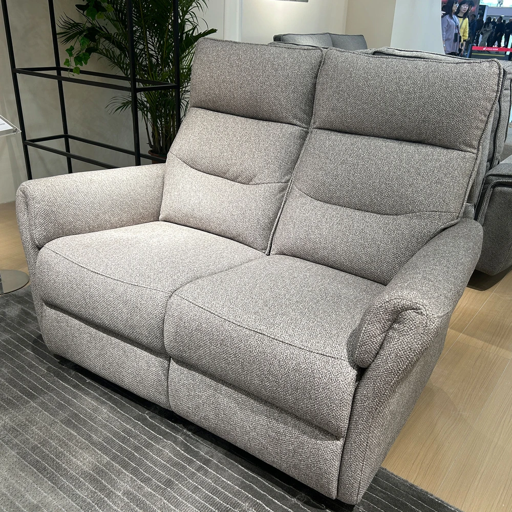 Lova Dvivietė atlošiamoji sofa „BOWERS“ su rankiniu mechanizmu, smėlio spalvos
