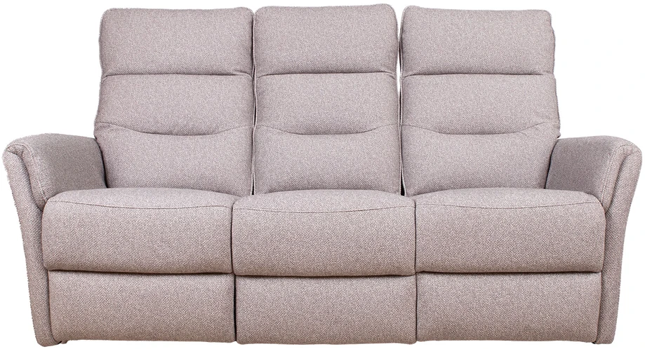 Lova 3-vietė atlošiamoji sofa „BOWERS“ su rankiniu mechanizmu, smėlio spalvos