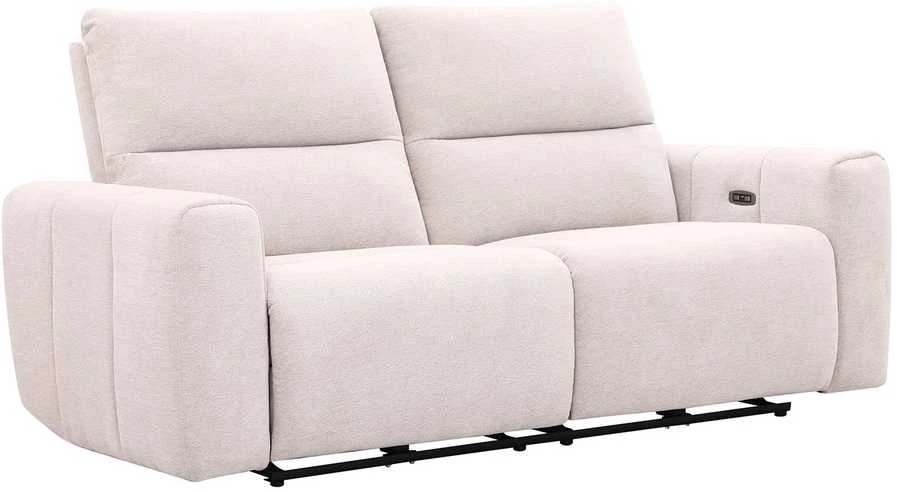 Home4You Trivietė atlošiama sofa MATIAS su elektriniu mechanizmu, šviesiai smėlio spalvos