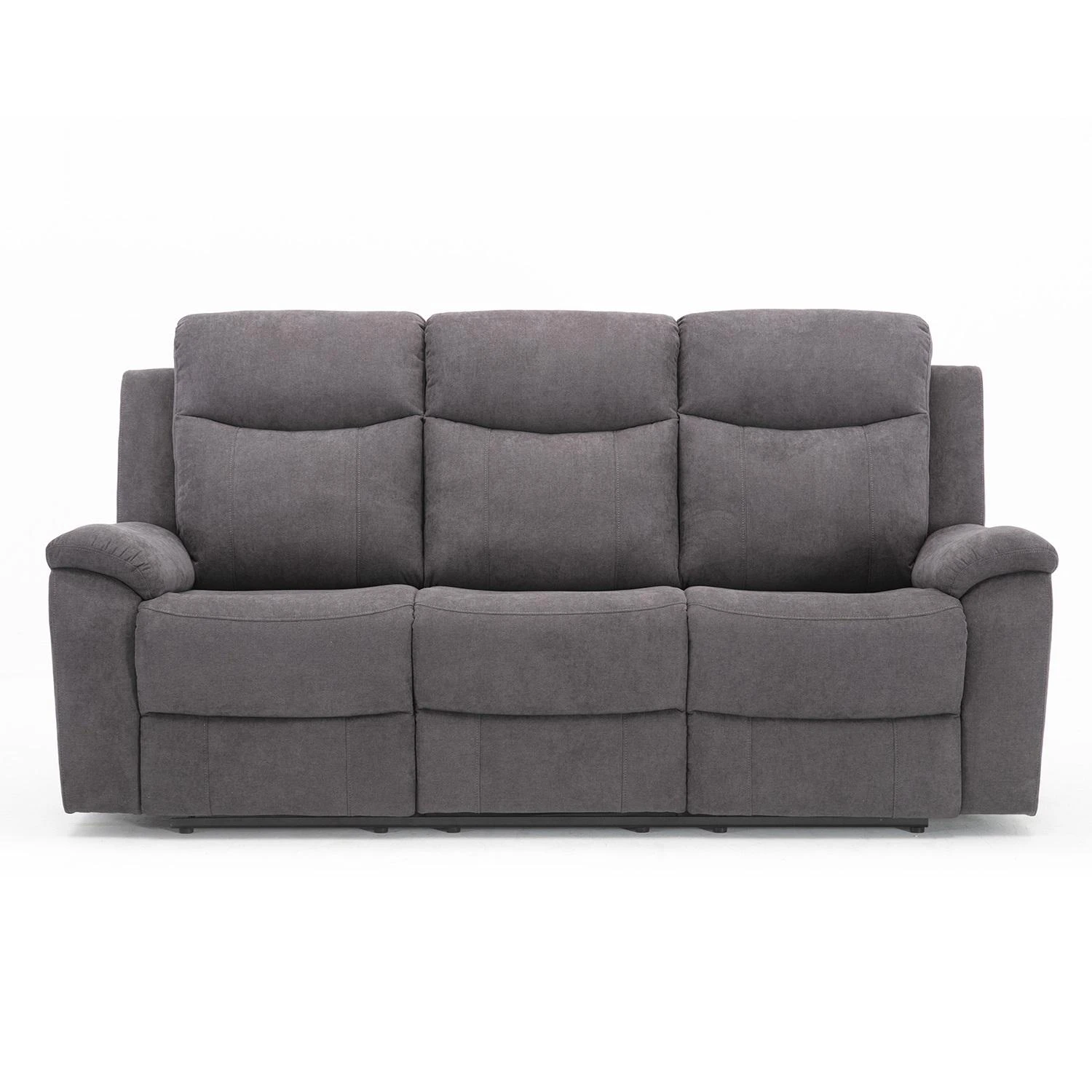 Home4You Trivietė atlošiama sofa MILO su elektriniu mechanizmu, pilka